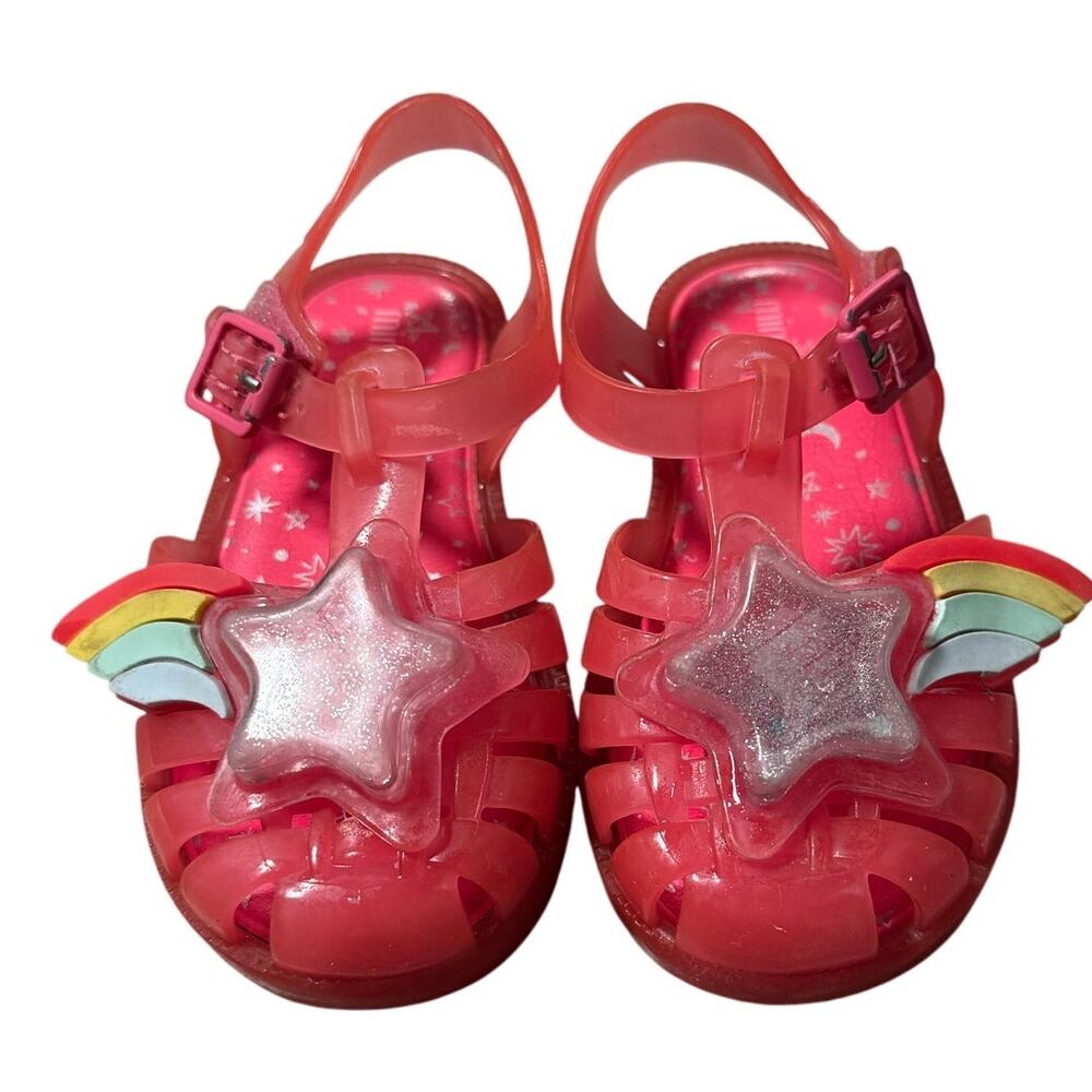 mini melissa Sandals Girls 8 Pink 3D Star Rainbow (See Note)		KZ316